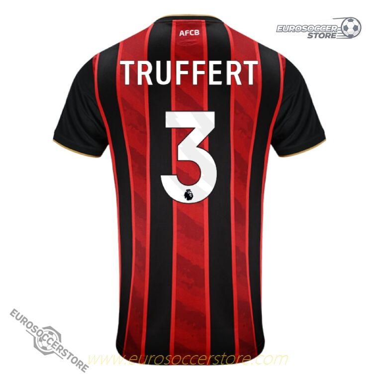 Bournemouth 25-26 Home TRUFFERT 3 Football Jersey