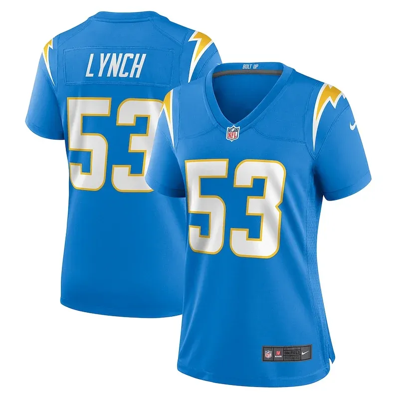 None Blake Lynch Game Jersey - Blue | NFL Player Jersey | NFL Football