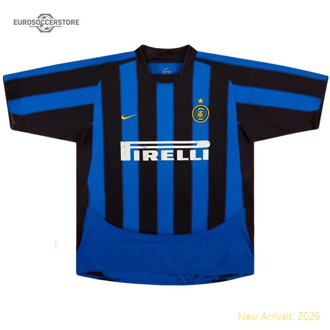 Inter Milan Serie A Vieri # Home First-class Jersey Macron Hyperwave