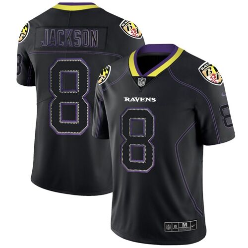 None #None Black Lights Out NFL Limited Jersey fan gear