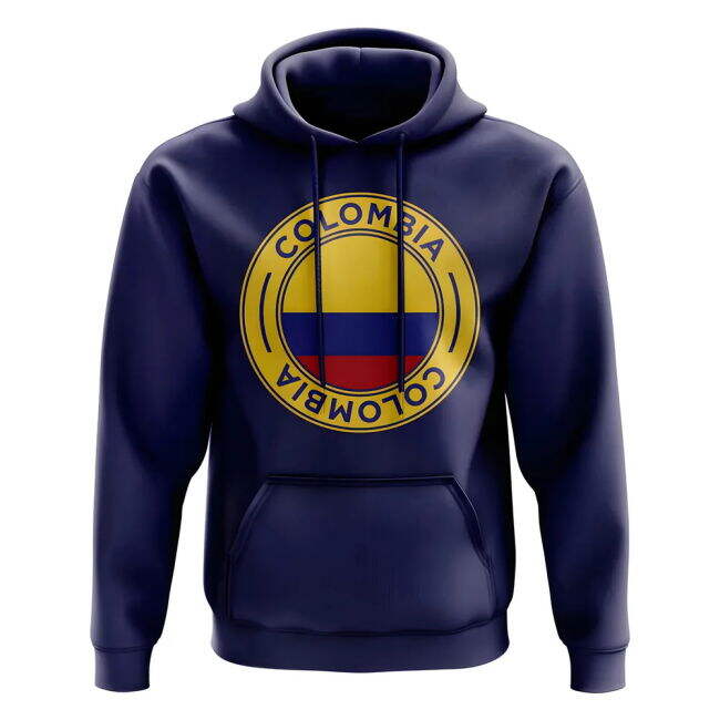 Colombia Football Badge Hoodie (Navy)