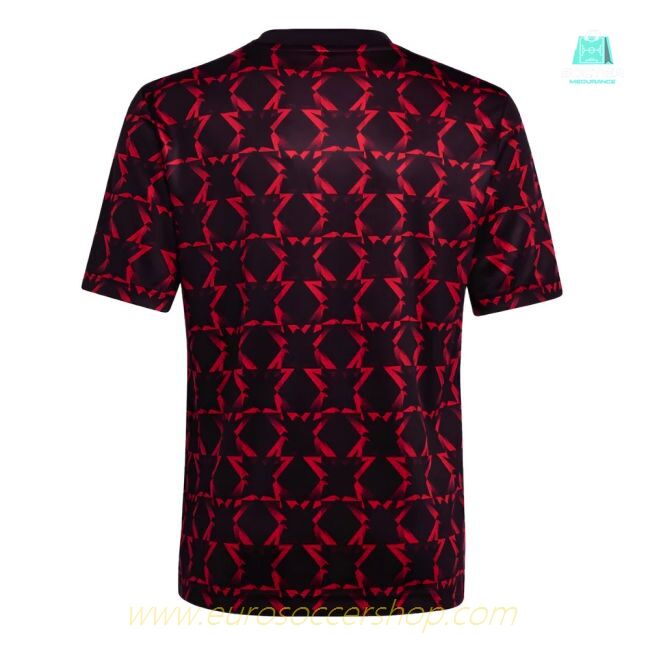 2024-2025 Man Utd Pre-Match Shirt (Black) - Kids (Your Name)