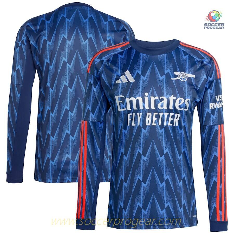 Arsenal Away Football Jersey 2025-26 Edition Long Sleeve Version