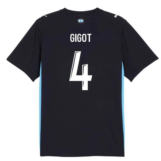 Fan Gear Marseille Marseille Away Shirt Kids Gigot #4 Ultra Comfor...