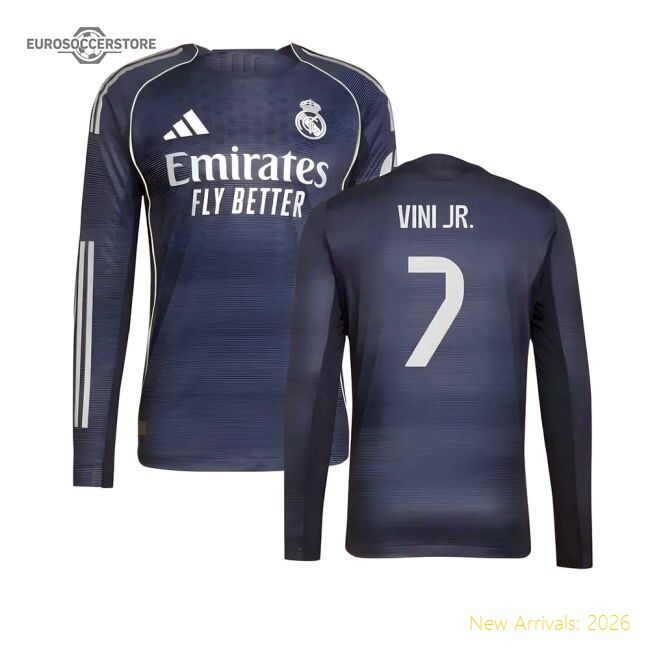 Pro-level Real Madrid Away Vini Jr. Jersey 2025-2026 Moisture-wicking