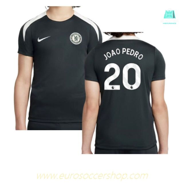 2025-2026 Chelsea Strike Training Shirt (Green) - Kids (Joao Pedro 20)