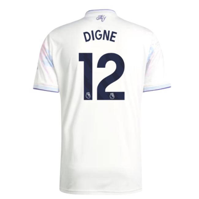 Digne 12 Licensed 2025-2026 Aston Villa EPL Third Kit