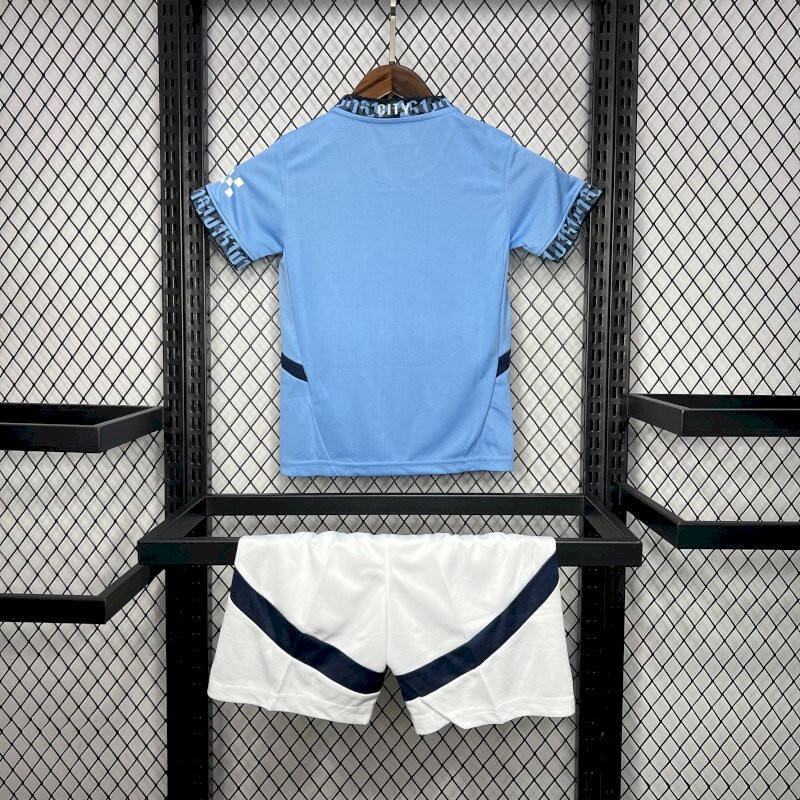 Kids Manchester City 2425 Home Kit ShirtShorts - Official Replica