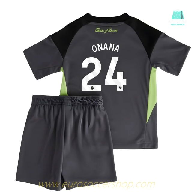 2025-2026 Man Utd Home Goalkeeper Mini Kit (Onana 24)