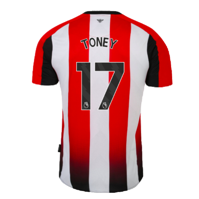 Modern 2023-2024 Brentford Home Shirt (Toney 17) for Match Support