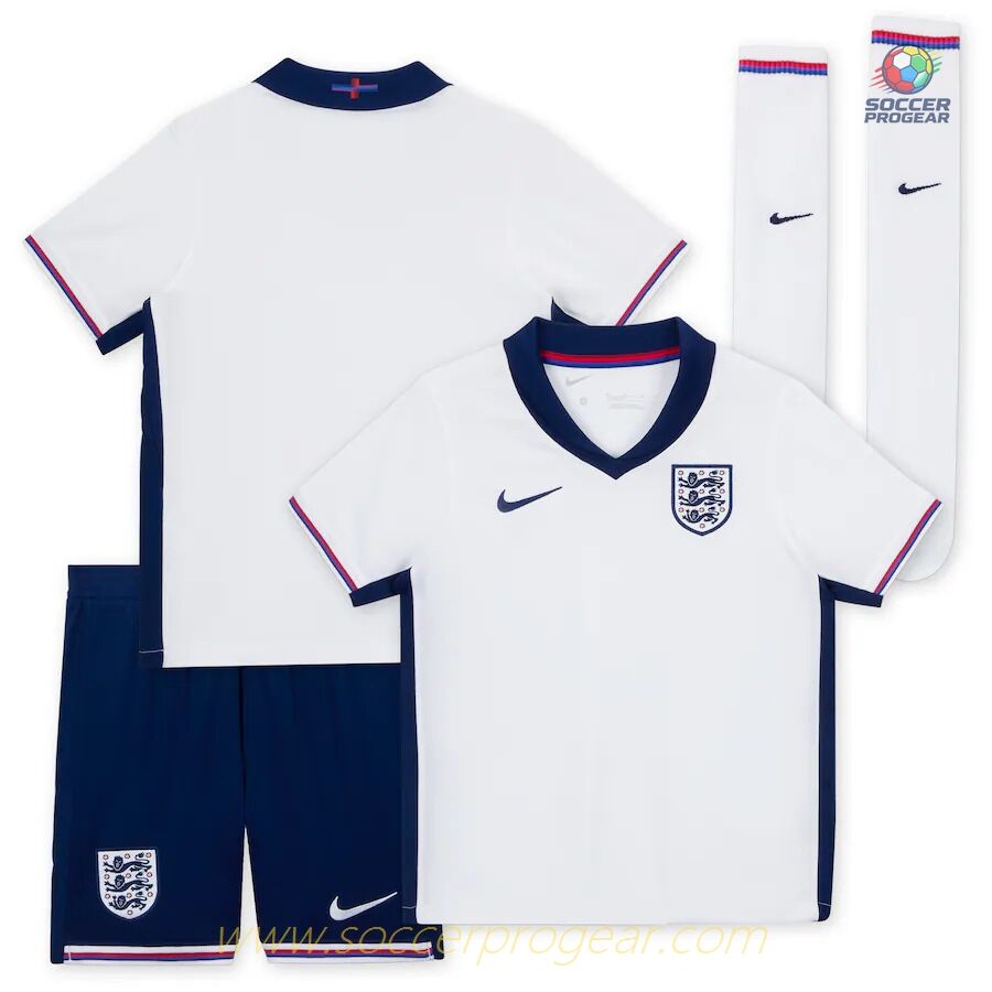 England Home Football Jersey Kids Football Jersey 2024-2025 Season