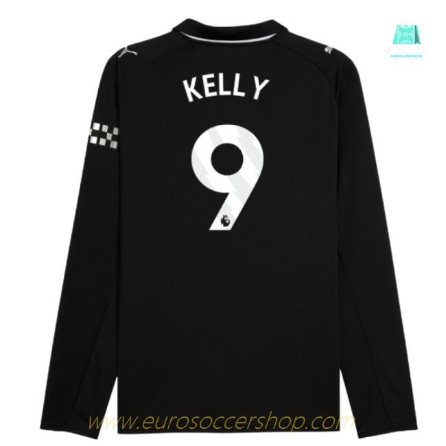 2025-2026 Man City Long Sleeve Away Shirt (Kelly 9)