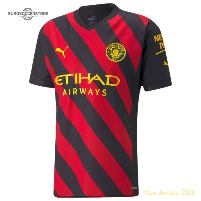 Premium 2022-2023 Man City Authentic Away Shirt (haaland 9) - Premium