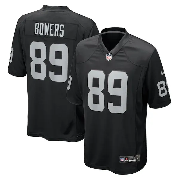None Brock Bowers Game Jersey - Black | NFL Player Jersey | NFL Footba