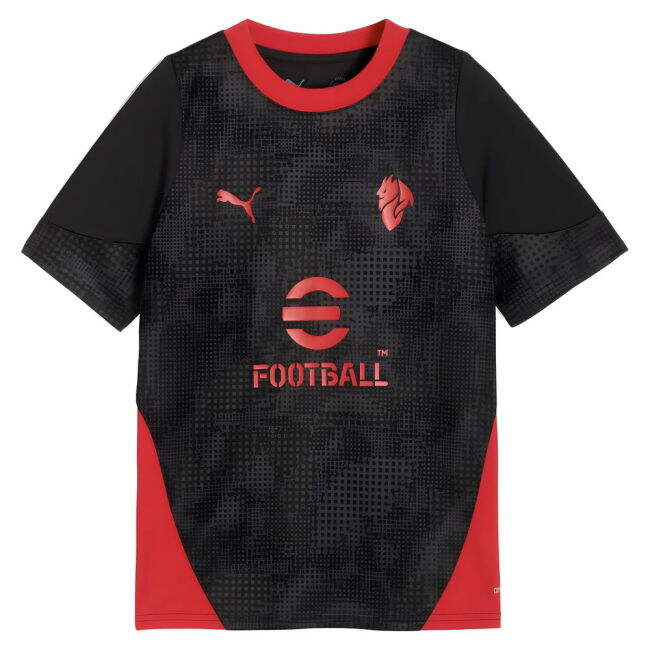 2025-2026 AC Milan Training Jersey (Black) - Kids