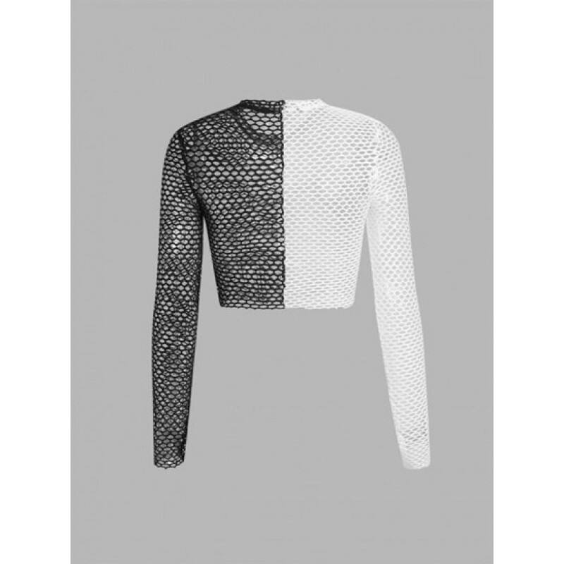 See-though Hollow Out T Shirt WE7374