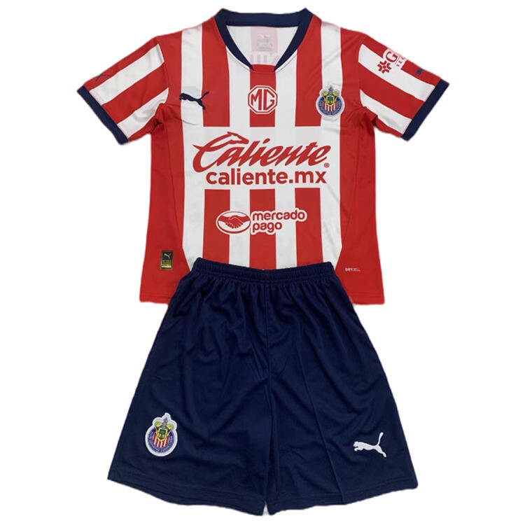 Professional Grade Kids Chivas 2425 Home Kit ShirtShorts