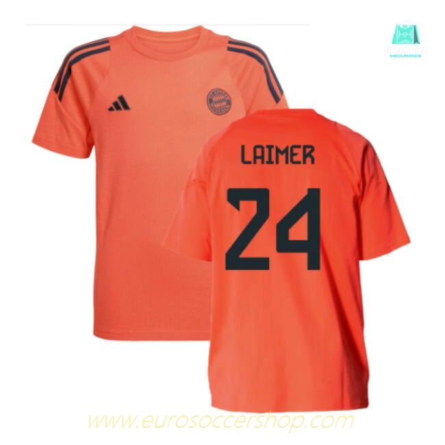 2025-2026 Bayern Munich Training Tee (Easy Coral) - Kids (Laimer 24)