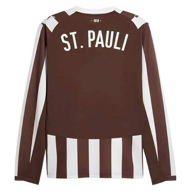 St Pauli Long Sleeve 2025-2026 Home Shirt - (Men