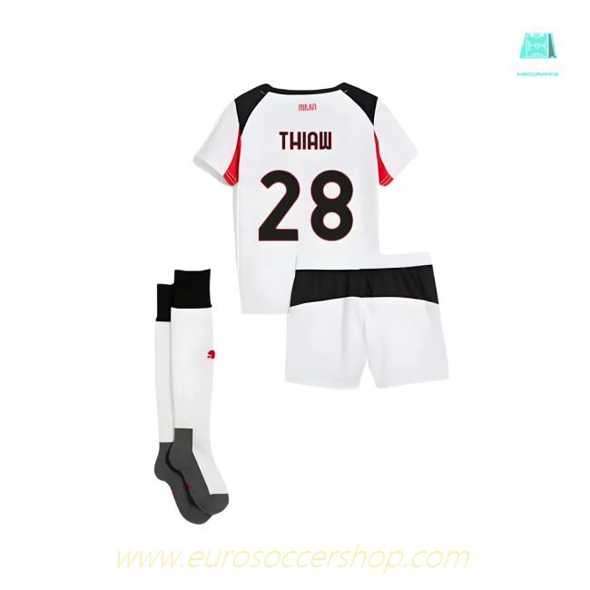 2025-2026 AC Milan Away Mini Kit (Thiaw 28)