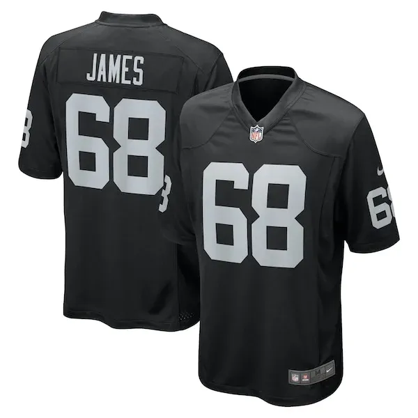 None Andre James Game Jersey - Black | NFL Player Jersey | NFL Footbal