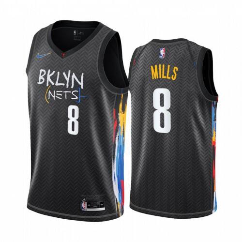 Superior BKN NBA Swingman Jersey #8 Patty Mills 2020 City - Black