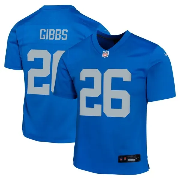 None Game Football Jersey - Blue L | player jersey | NFL Football