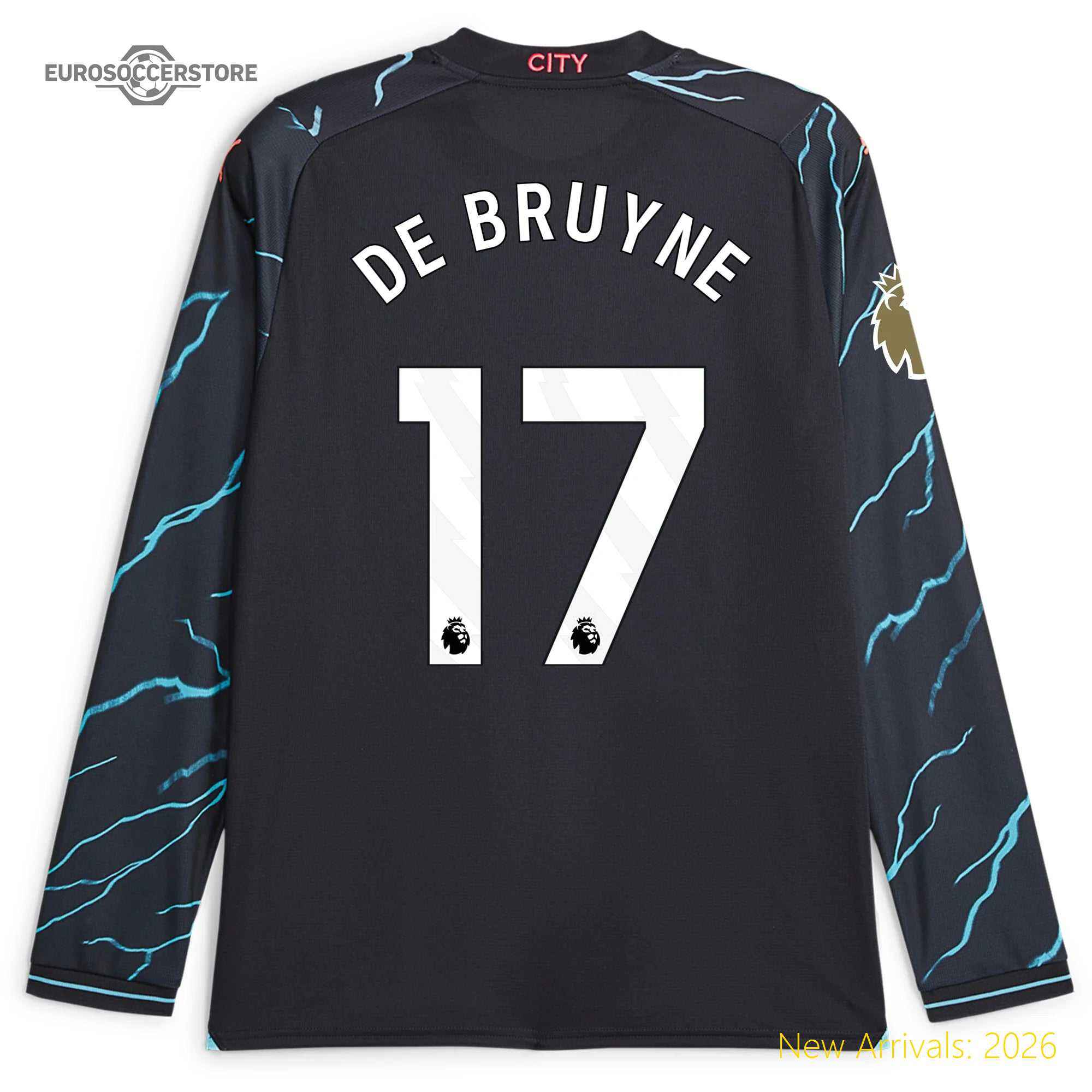 Official Team Merchandise Men Mci Team Third Top-grade Jersey 2023