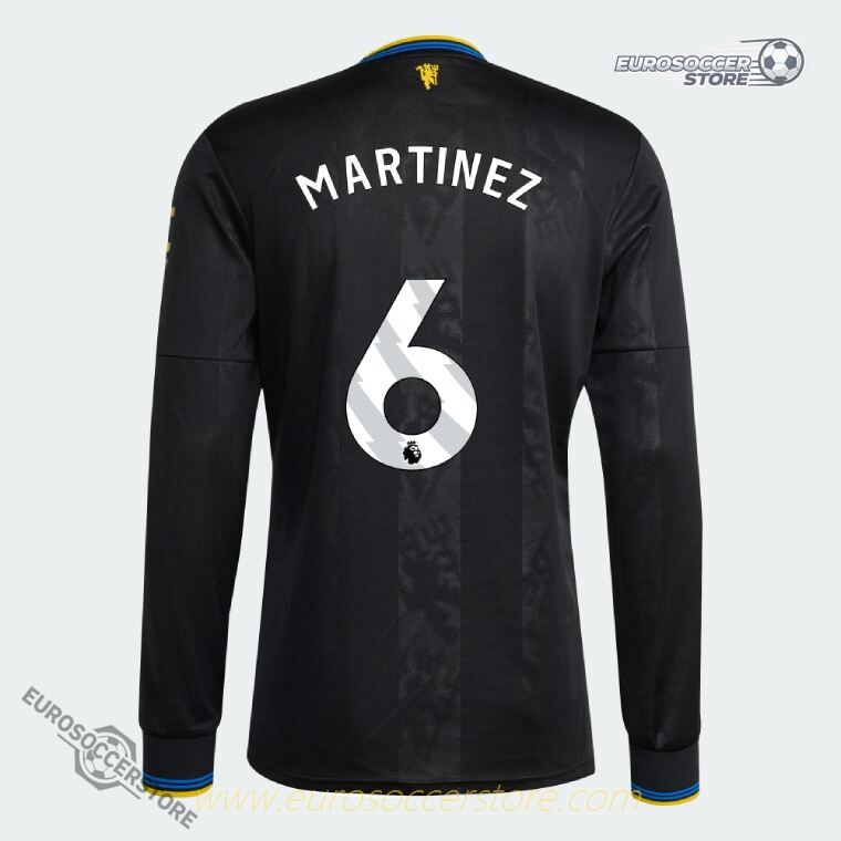 Manchester United 25-26 Third Long Sleeve Jersey with MARTINEZ 6