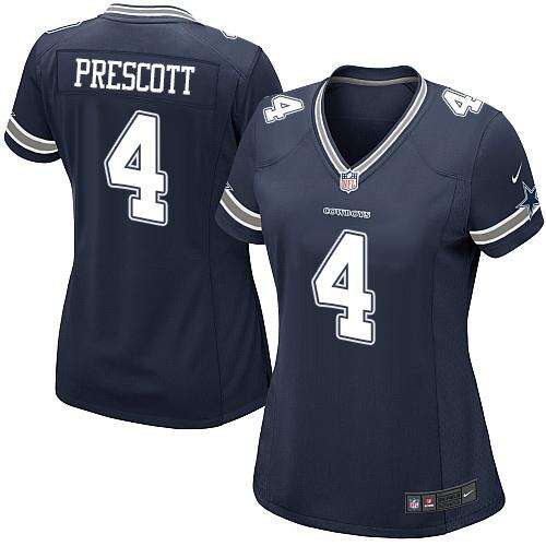 Cowboys #4 Prescott Navy None NFL Elite Jersey Mens performance fabric