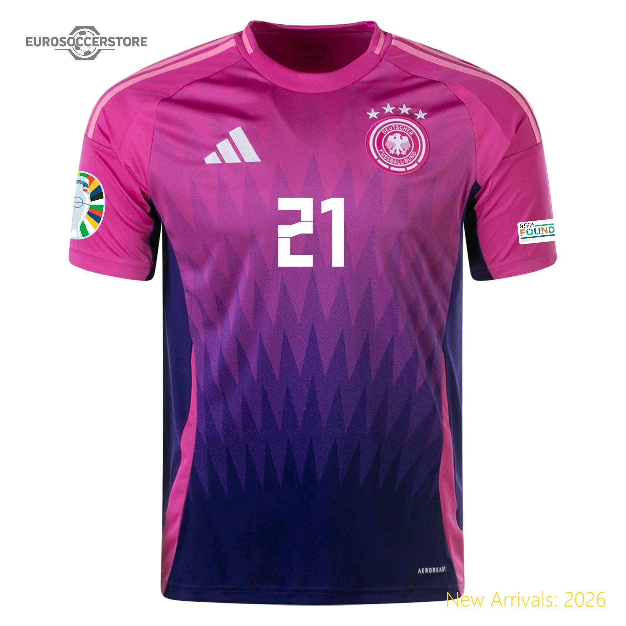 League Approved Classic Design Men Ger Team Away Official Jersey 2024