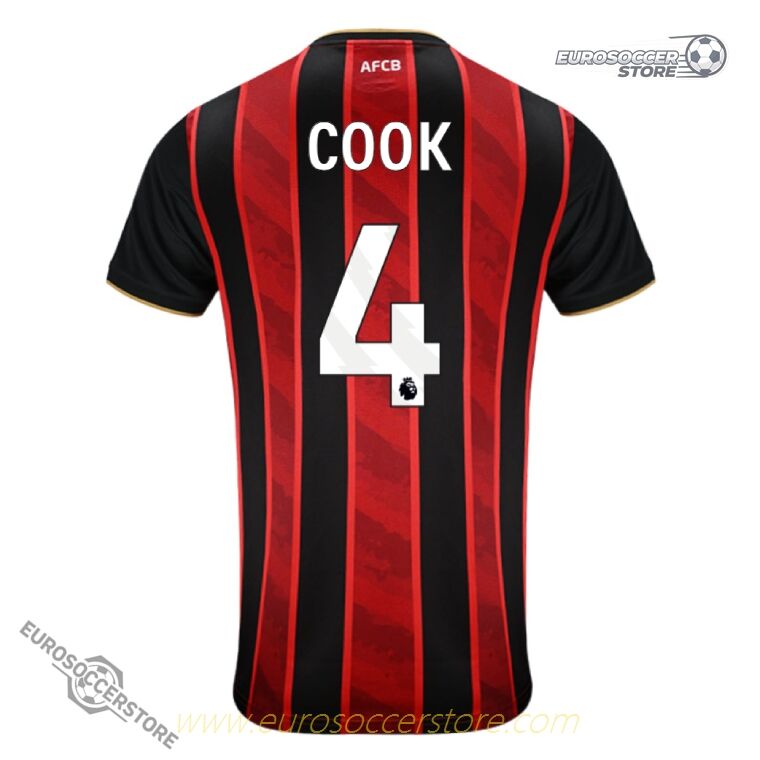 Bournemouth COOK 4 Home Jersey for the 25-26 Season