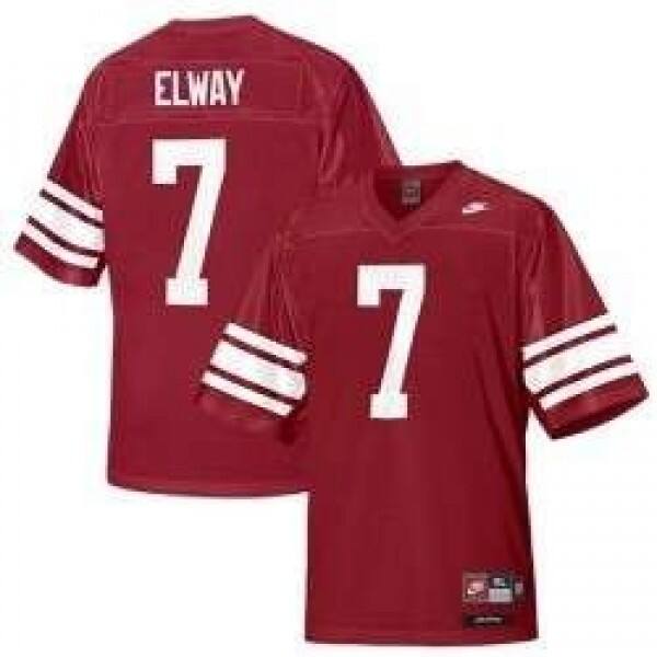 Premium Quality Youth #7 John Elway Youth(kids) Red Model