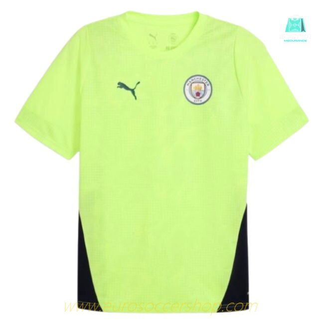 2025-2026 Man City Training Jersey (Fizzy Apple) (Your Name)