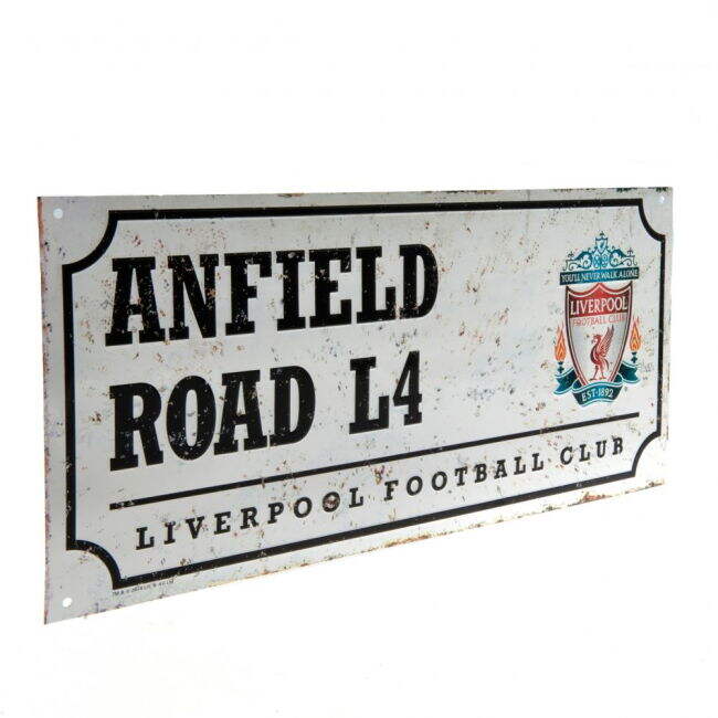 Adult Liverpool FC Retro Street Sign