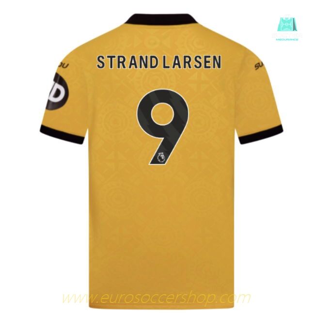 2025-2026 Wolves Home Shirt (Kids) (Strand Larsen 9)