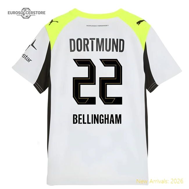 Superior 2025-2026 Borussia Dortmund Away Shirt (kids) (bellingham 22)