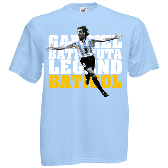 Gabriel Batistuta Argentina Legend T-Shirt (Sky) - Kids
