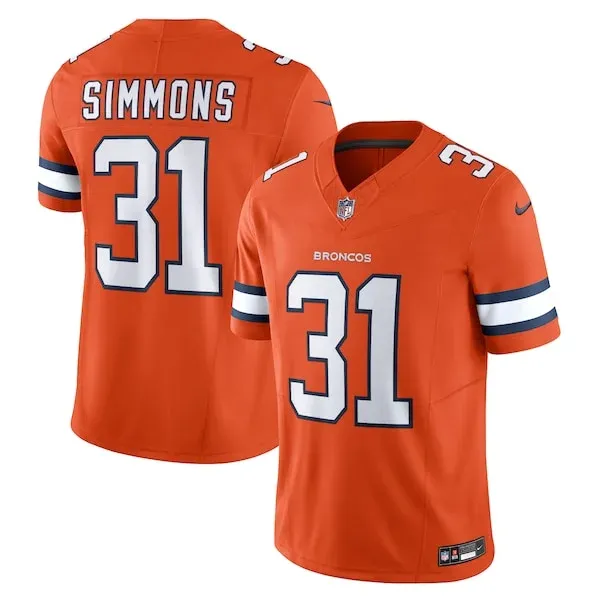 None Justin Simmons Limited Jersey - Orange | NFL Player Jersey