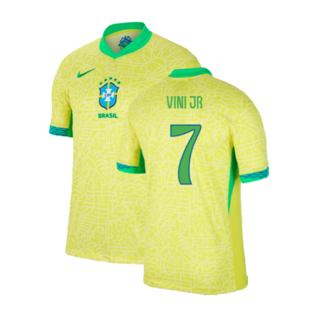 Match Worn Style Brazil Top Level Home Pro Level Shirt