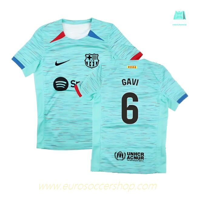 2023-2024 Barcelona Third Shirt (Kids) (Gavi 6)
