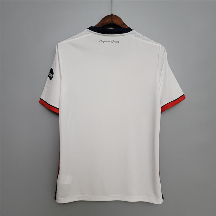 20-21 Cagliari Away White Soccer Shirt Jersey - Official Replica 3980