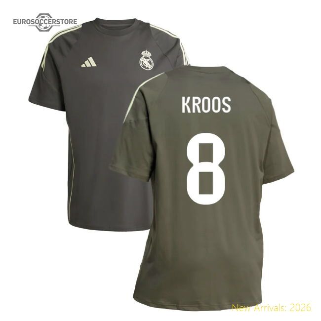 2025-2026 Real Madrid Training Tee (utility Grey) (kroos 8)