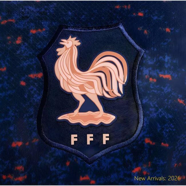 France 2024-2025 Authentic Home Shirt (fra) Sleek Moisture-management