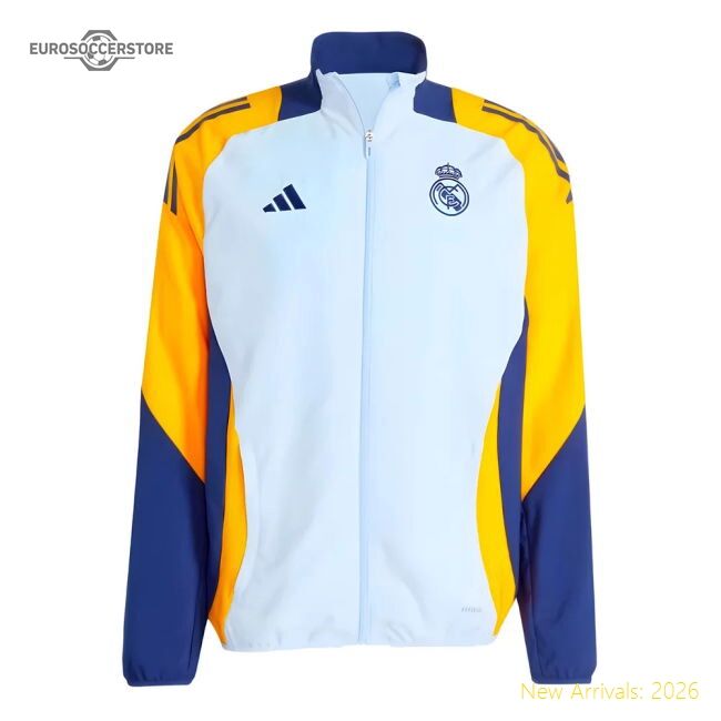 First-class 2024-2025 Real Madrid Presentation Jacket (glow Blue)