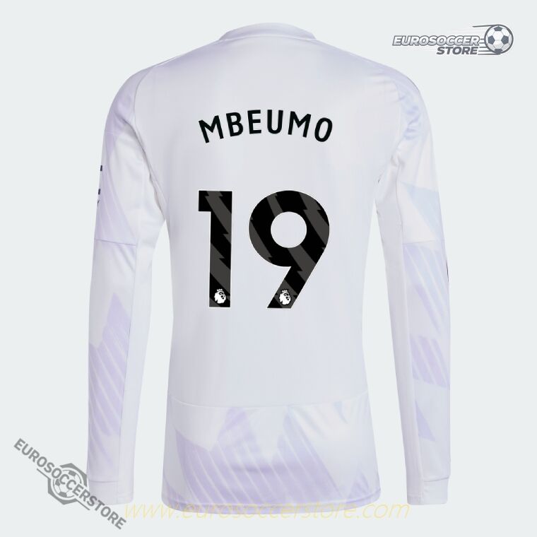Manchester United 25-26 Season Away Long Sleeve MBEUMO 19 Football Jersey