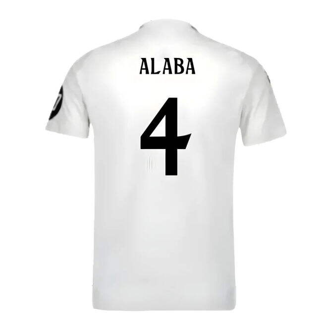 Real Madrid Soccer Club Fashionable Home Soccer Jersey (Alaba 4)