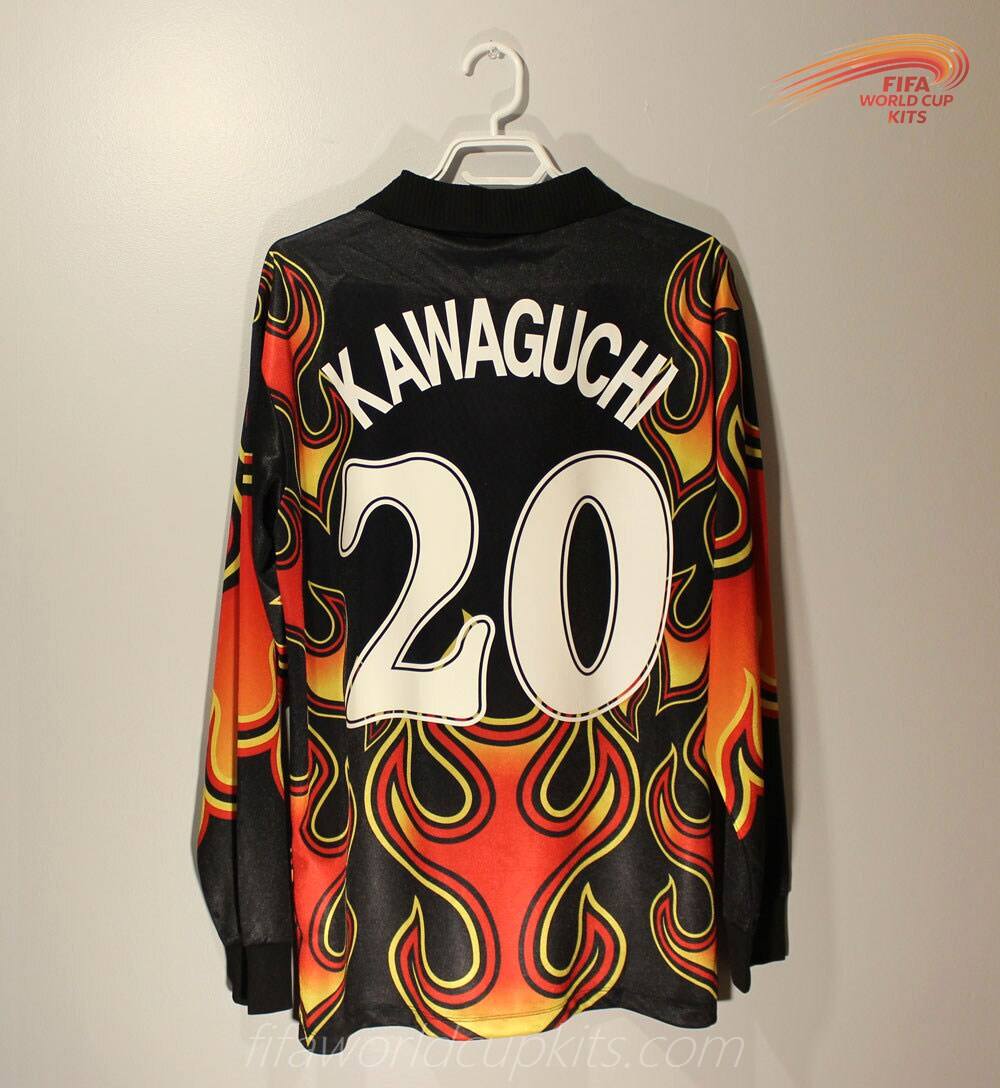 Japan 1998 World Cup GK Black/Red Long Football Kit