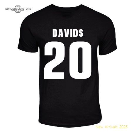 High-quality Edgar Davids Bianconeri Hero T-shirt (black) - Economical
