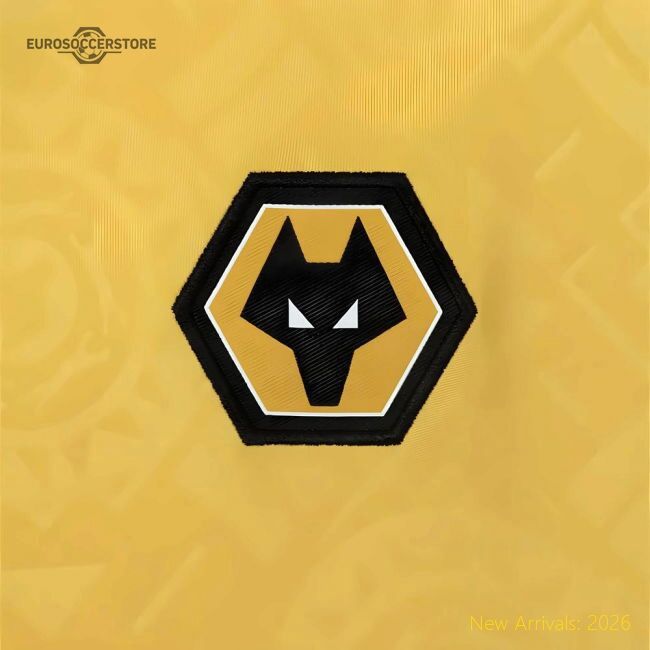 Official 2025-2026 Wolves Long Sleeve Home Shirt - Kids - Premium